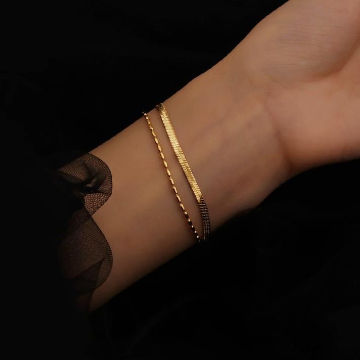 Women Bracelet for Women Double Layered Snake Bracelet Bangkok Bracelet