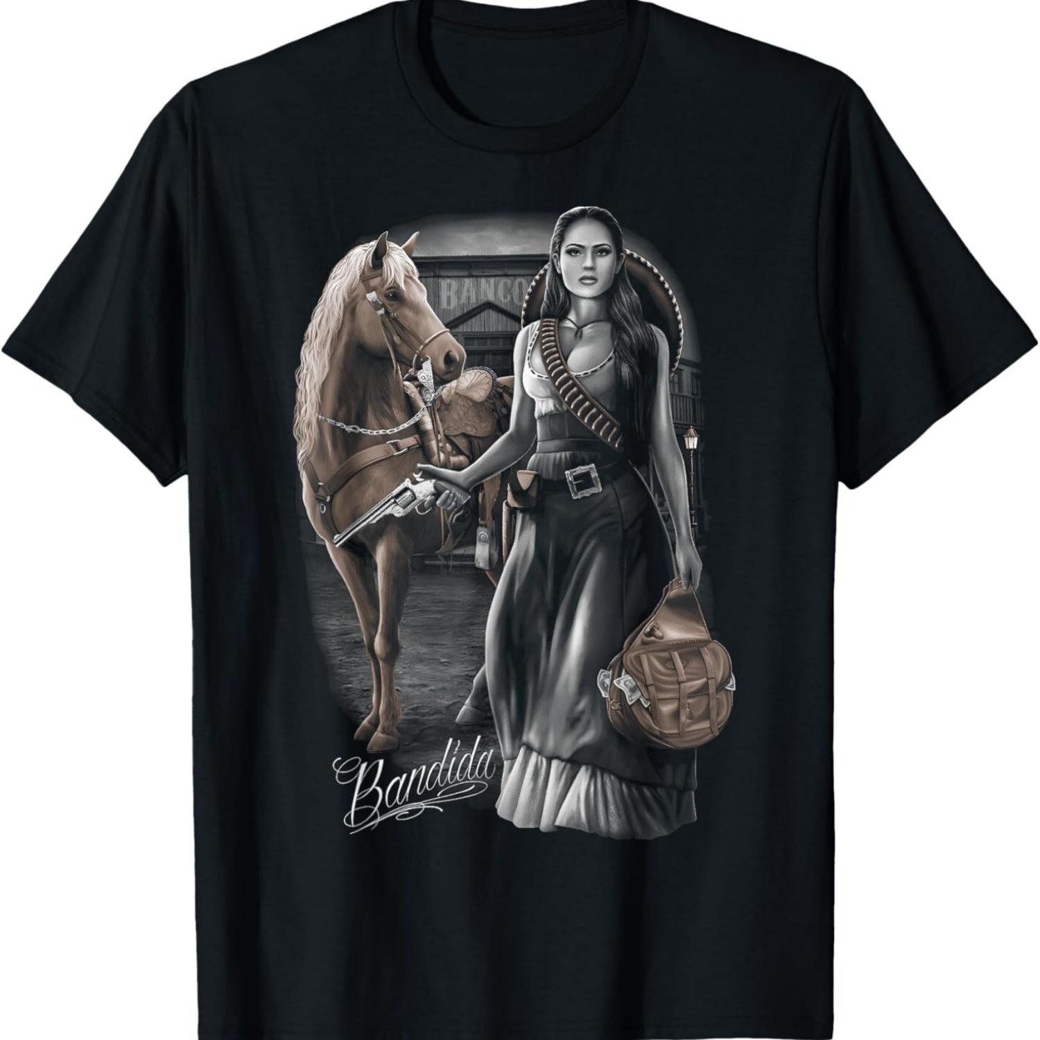 

Bandida Mexican Culture Chicana Chola Style Lowrider Latina T-Shirt S