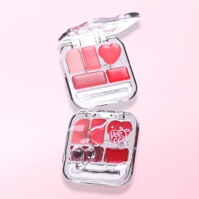 VEECCI - Палитра блесков для губ с бесплатным подбором цвета #02 Rosy Cream