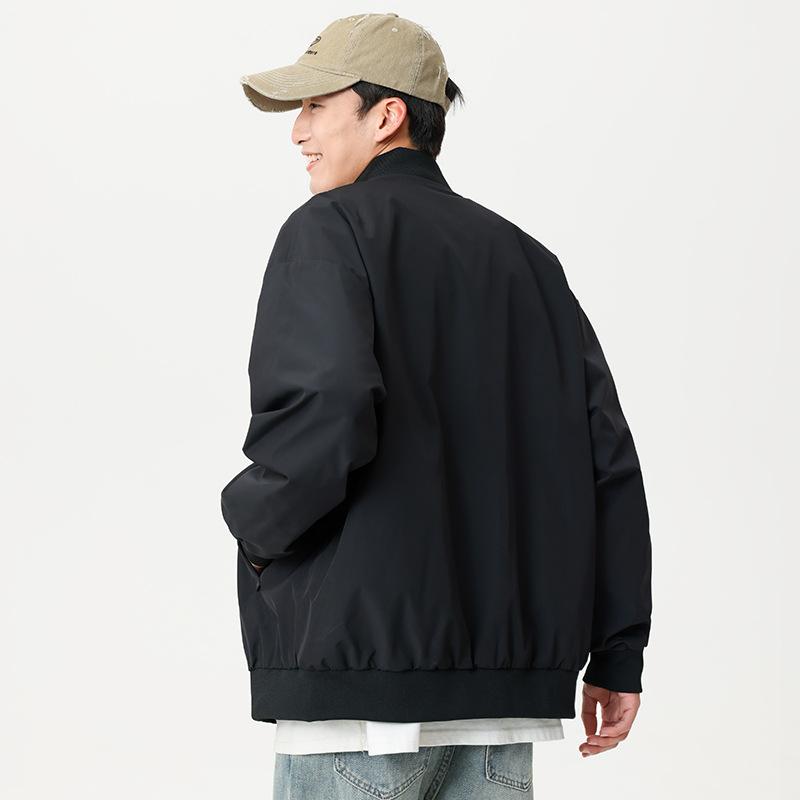 Spring and Autumn New Men's Baseball Uniform Casual Versatile Jacket Men's Ruffian Handsome Loose Flying Staff Jacket