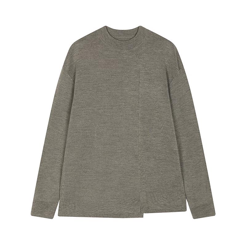 CROQUIS Men's 2025 Autumn Long Sleeve Round Neck Wool Knit Sweater