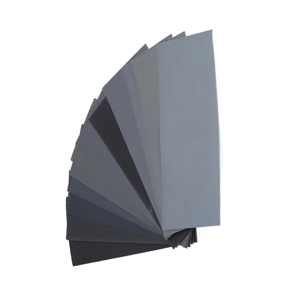 Sand Paper Dry Wet Sandpaper 120 to 3000 Grit Waterproof Set Kit for Polishing Sanding