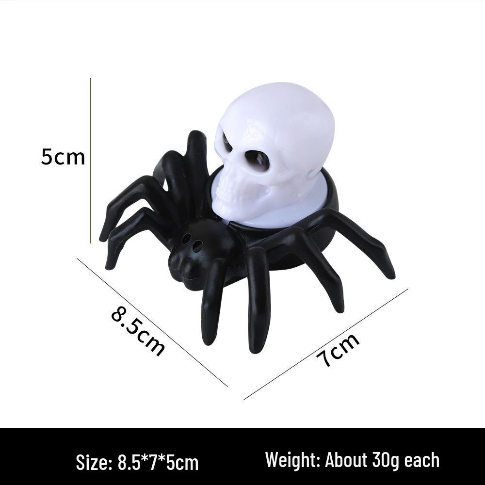 Halloween LED Pumpkin Lantern with Spider Light