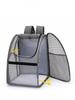 Pet backpack dog cat small dog out wire fully transparent backpack portable foldable backpack breathable pet supplies