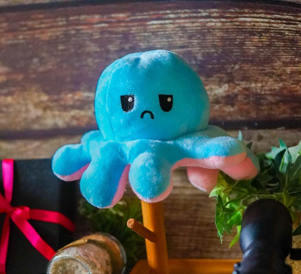 Reversible Octopus Plush Toy, Pink, Touhou, 4 Pieces, 20cm, Made in Japan [Actual Product Photographed]