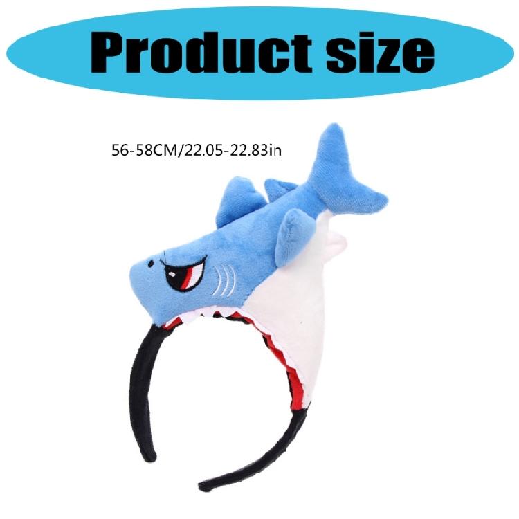 Stretchy Shark Headband For Role Playing Costume Accessories Soft Elastic Design Lightweight Comfortable Party Headband