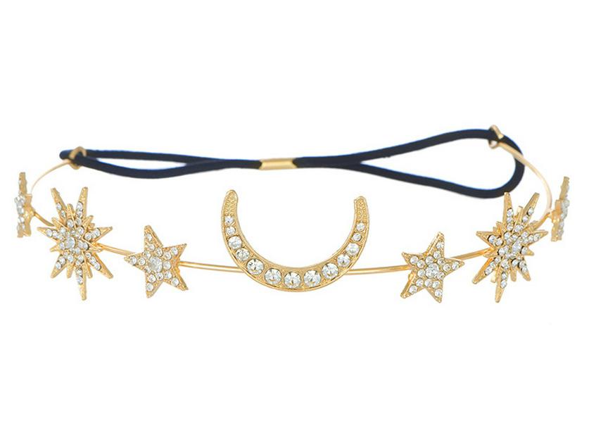 

Европейско-американский барочный ободок с гексаграммой Солнца и Луны и стразами