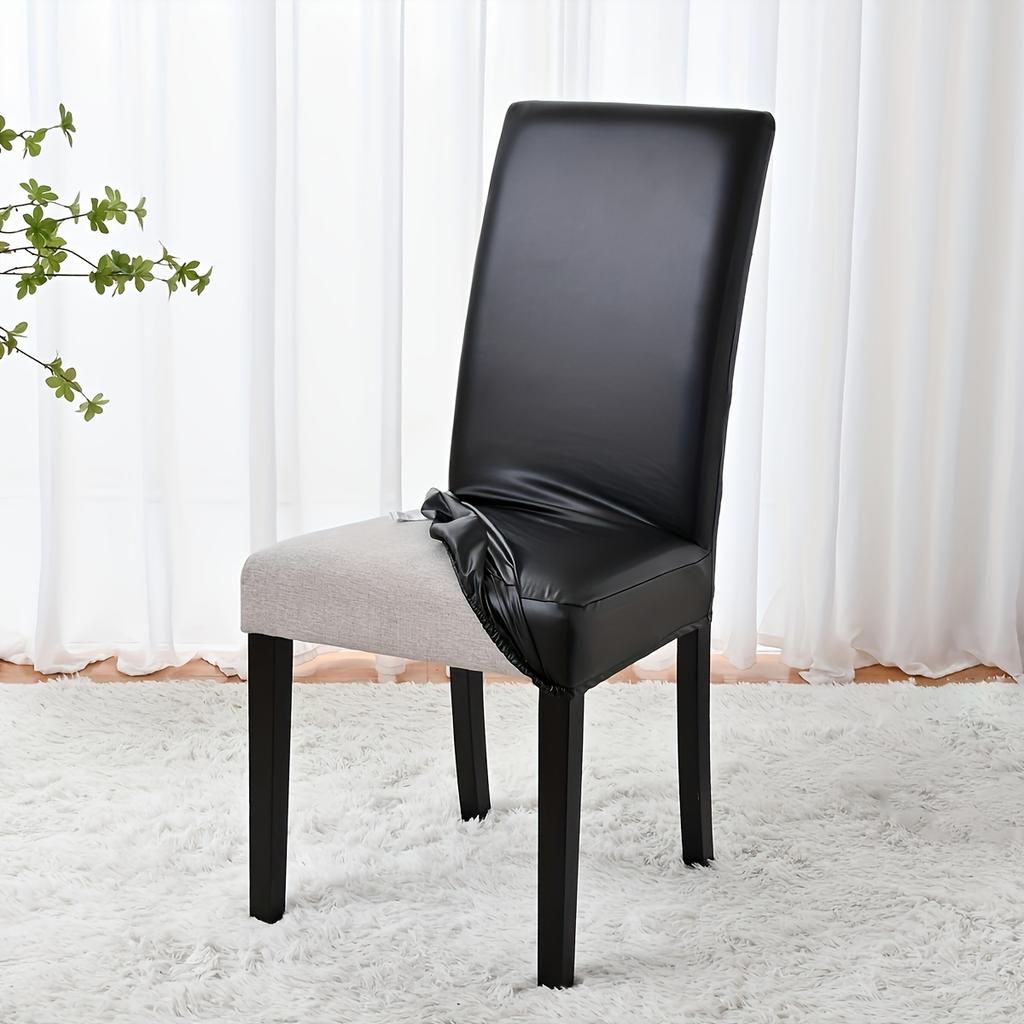 Strapazierfähiges, 1-teiliges, wasserdichtes, elastisches, staubdichtes PU-Hochstuhlbezug-Set für Bar- und Café-Stühle, idealer dekorativer Schutzbezug