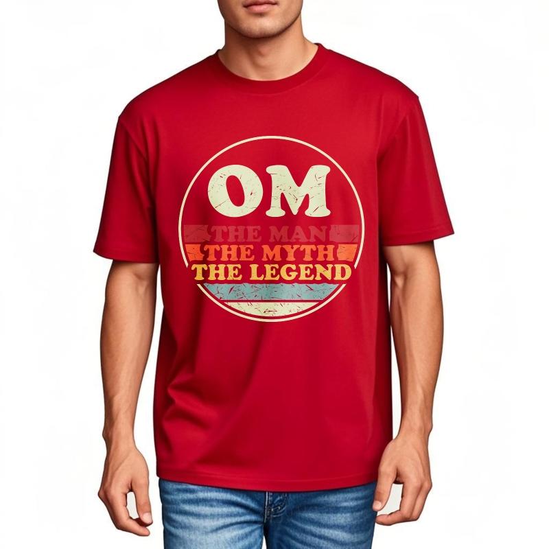 

Plus Size Summer Men Tshirt Om The Man The Myth The Legend Short Sleeve Comfortable Oneck Tees Hiphop Cheap Tshirt Bigger Size S