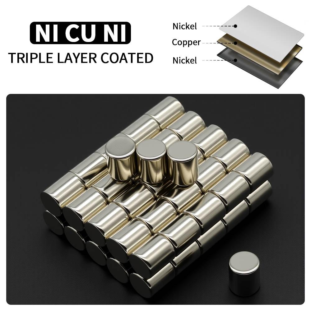 8x10mm Powerful Neodymium Magnet N35 NdfeB Permanent Magnetic imanes Round Super Strong Fridge Magnets DIY