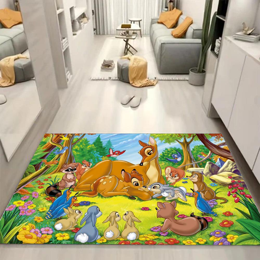 1pc  Disney Bambi Bathroom Absorbent Mats Anti-Slip Mats Home Decor Supplies Carpets Home Kitchen Floor Mats