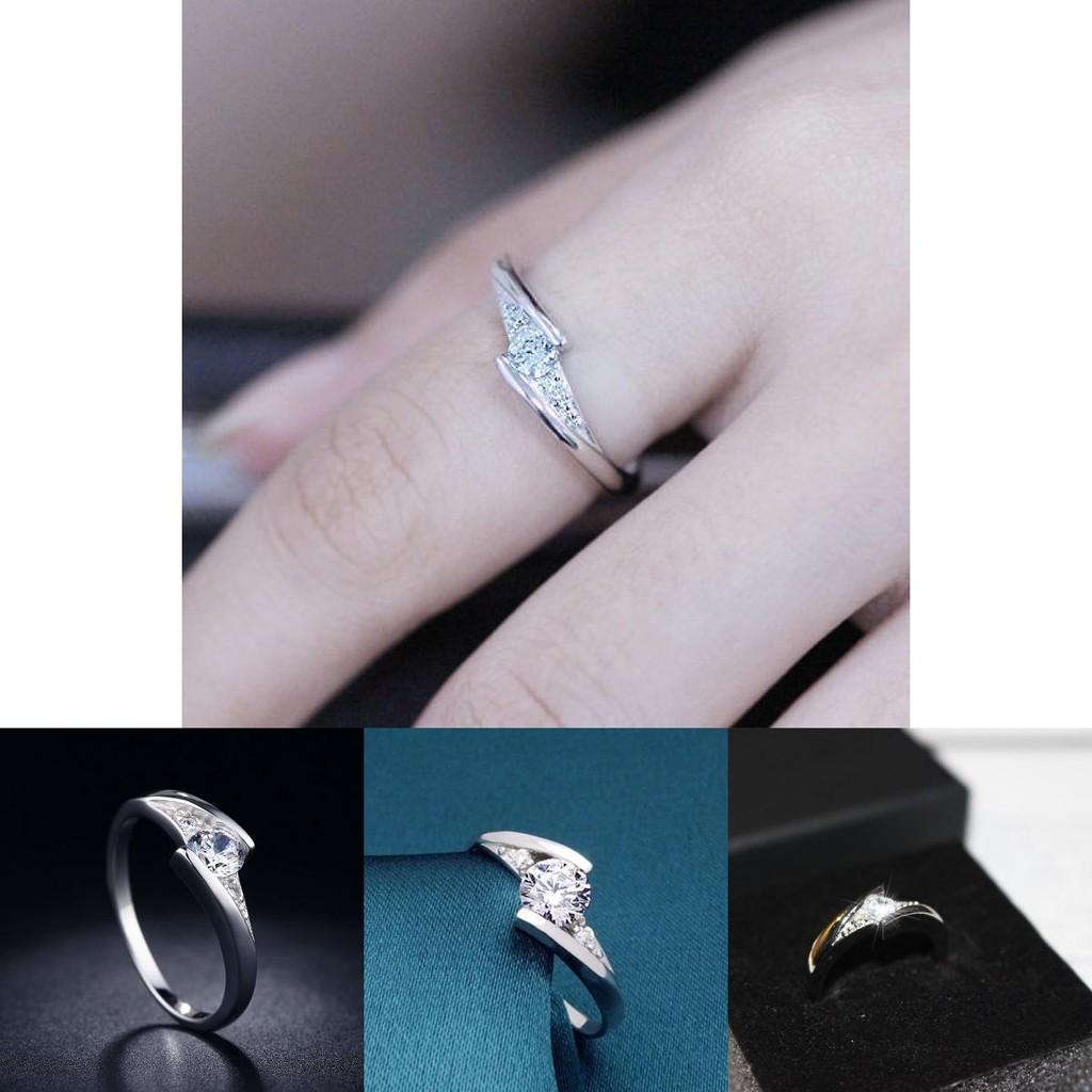 Copper Silver Plated Jewelry Ring For Women Fashion Hand Accessory For Gift