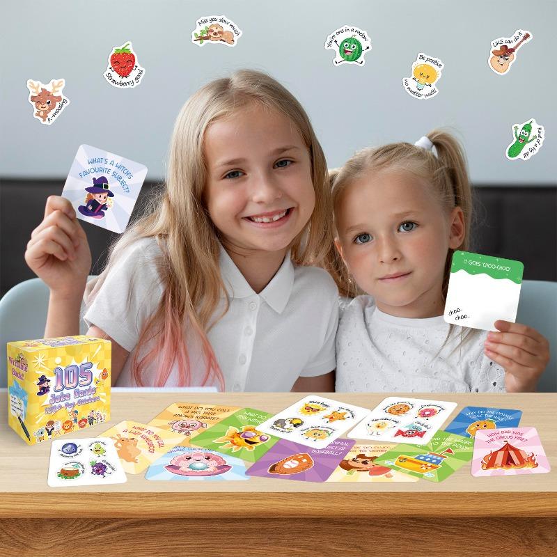 1PACK inspirational cards 105 lunch boxes, note cards, message puns, jokes, cute encouragement, children's cards