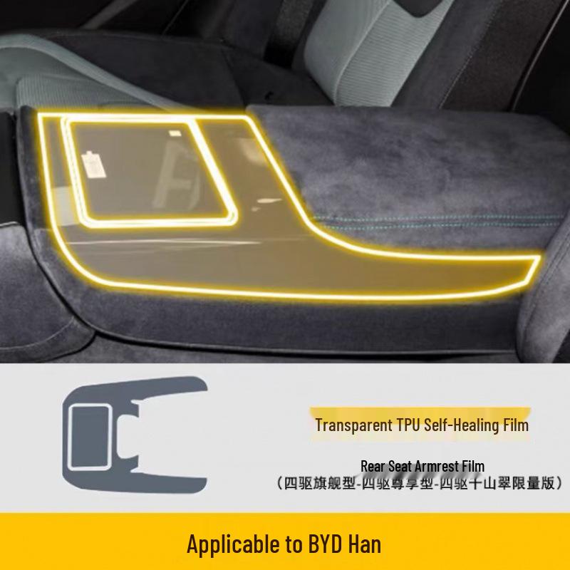 BYD Han DMI EV Interior Film Screen Protector & Dashboard Sticker - Transparent
