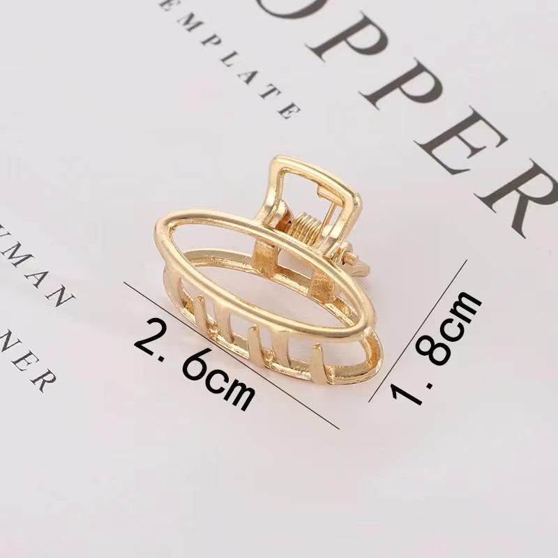 Korean Style Geometric Metal Star Hair Clip – Elegant Updo Accessory