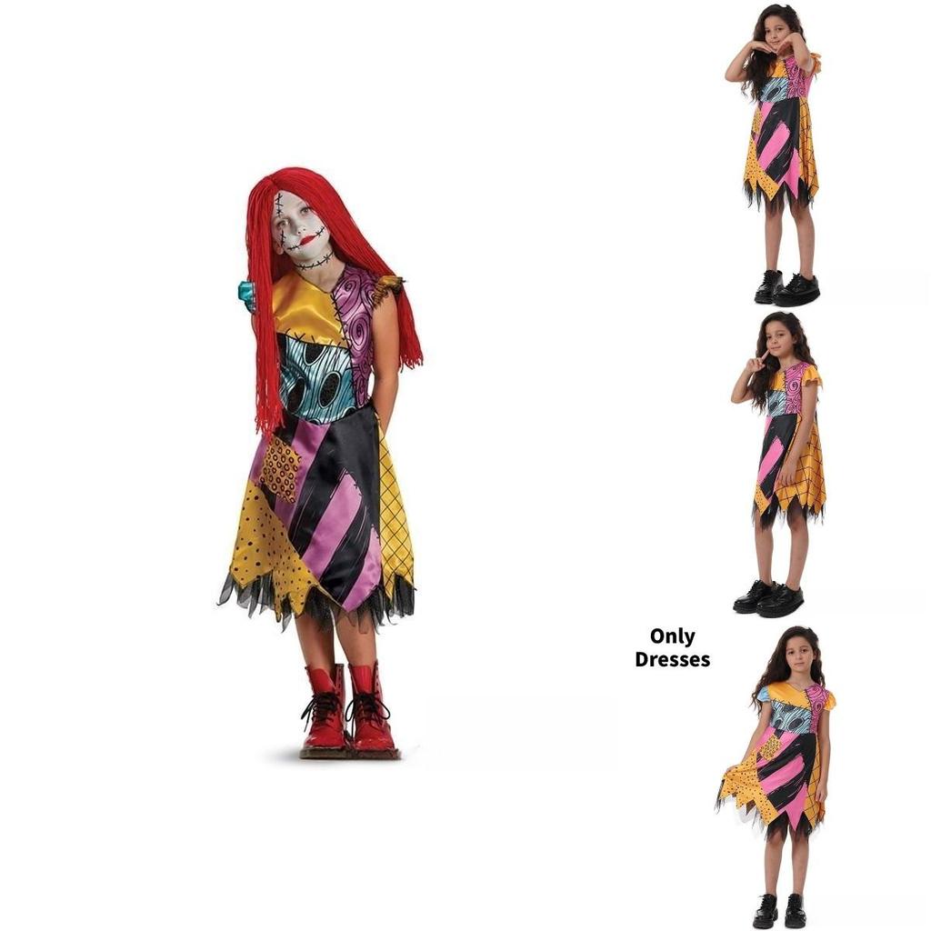 Costume da Bambina Sally de Il Nightmare Before Christmas per Festa di Halloween e Cosplay
