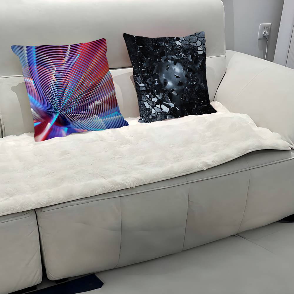 3D Visual Pillow Case Removable Washable Cushion Cover – All-Season Soft Linen