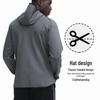 Men's Quick-Dry Outdoor Sports Hoodie for Running and Training - Loose Fit, Plus Size