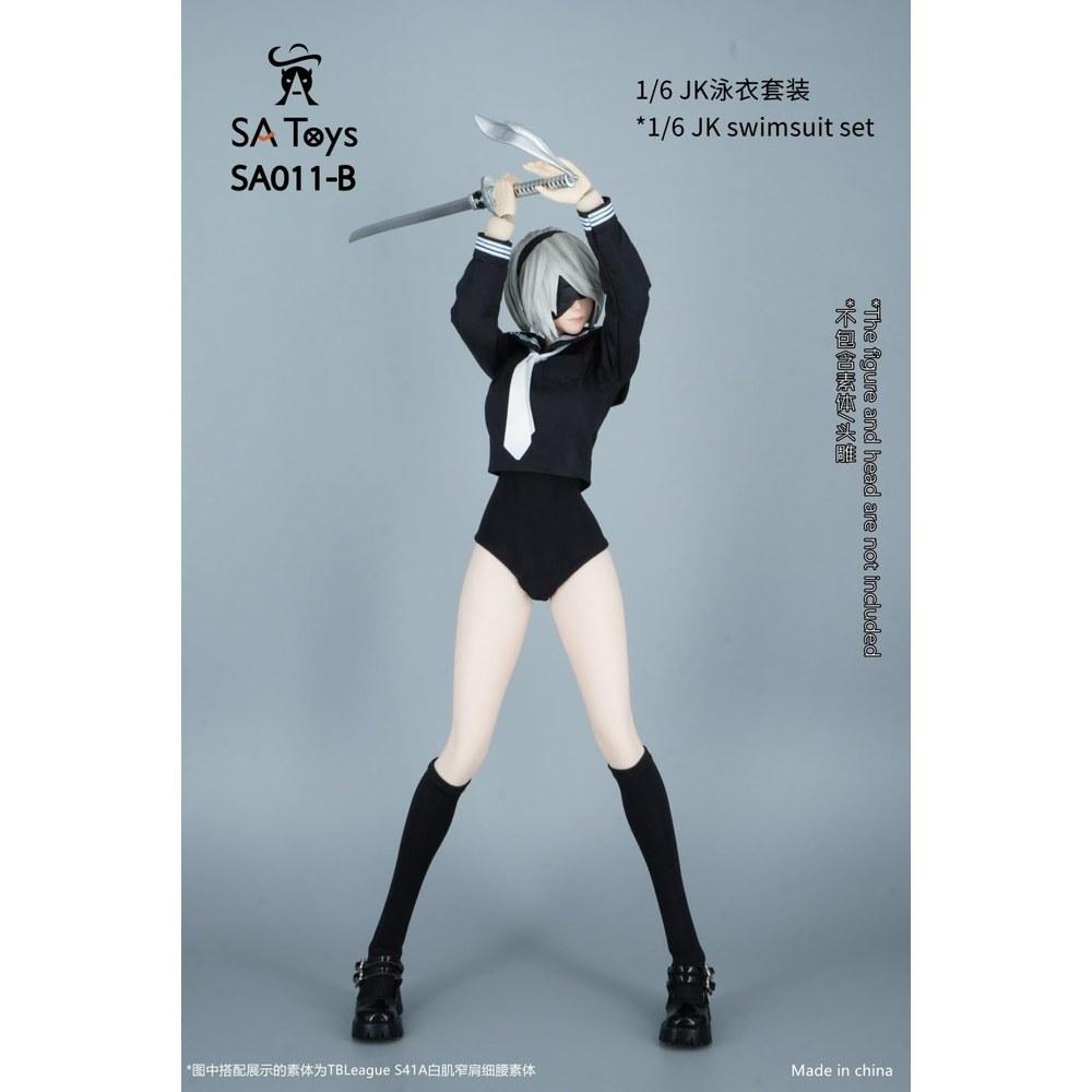 TOYBARJAPAN 1/6 Scale Action Figure Body for TBLeague Figures Female High School Girl JK Sailor Uniform and Shoes Set