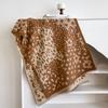 Ladies Thickened Winter Scarf Leopard Print Star Design Two-Sided Faux Cashmere Jacquard Wool Pashmina Wrap Luxury Style