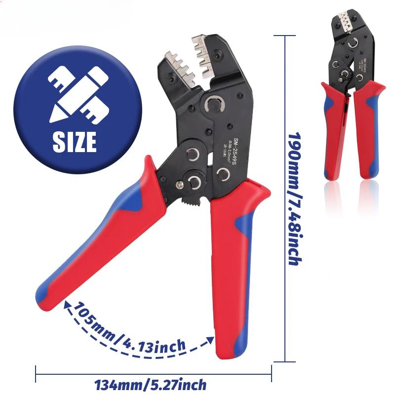 ZEXEF Crimping Tools PH2.0/XH2.54/2.8/3.0/3.96/KF2510/JST Terminal SN-2549S 0.08-1.0mm²/AWG28-18  Wire Ratcheting Pliers YEFYM