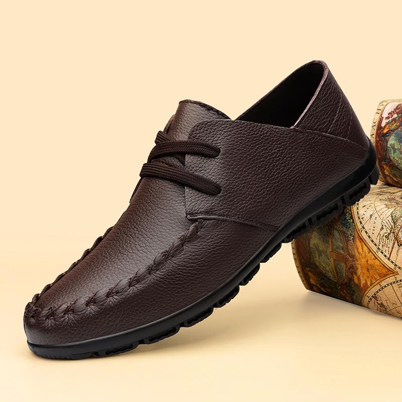 Luxury Brand Men Handmade Leather Shoes Summer Genuine Leather Hollow Out Breathable Casual Shoes High-quality Flat Oxford Shoes