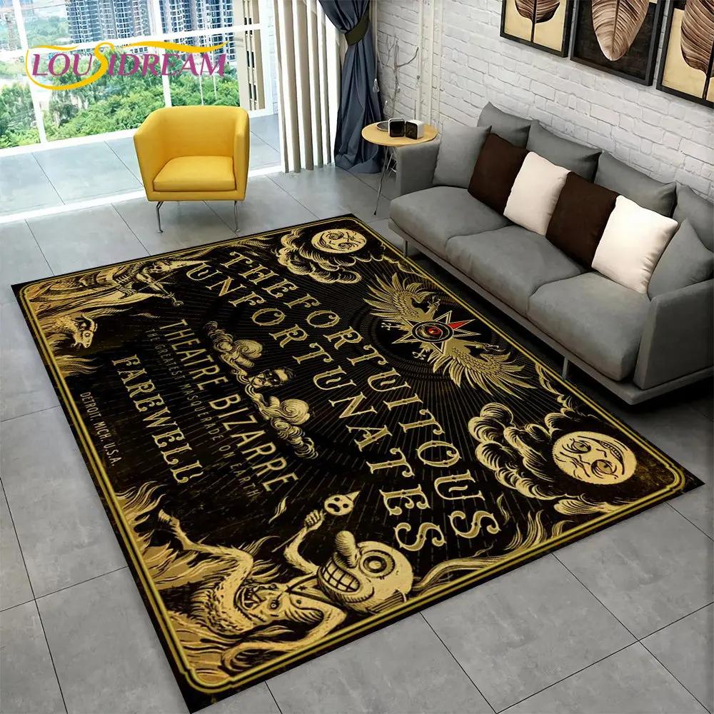 Ouija Tarot sorcellerie gothique tapis, tapis pour salon chambre canapé paillasson décoration, enfants jouent tapis de sol antidérapant