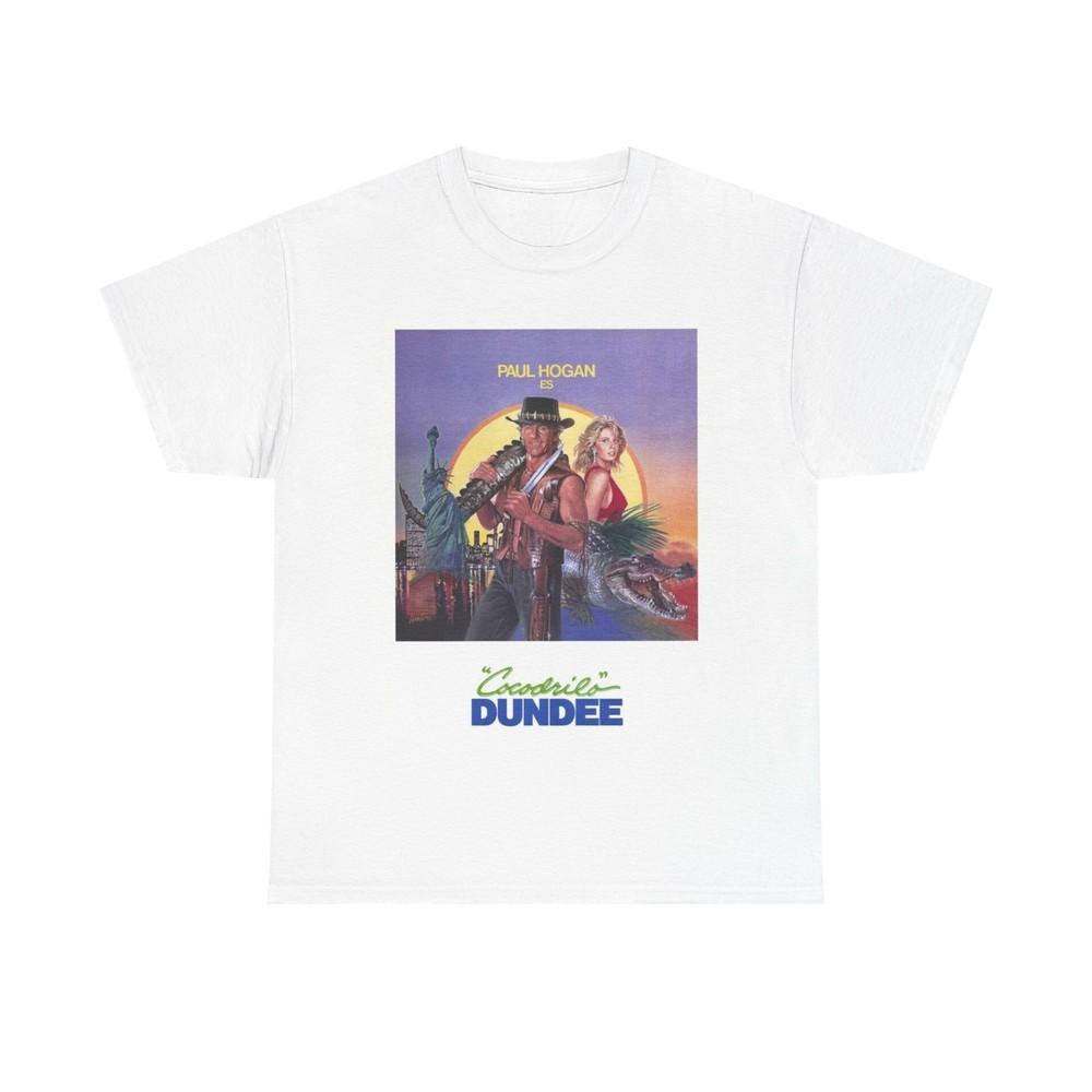 crocodile Dundee T shirt Vintage Movie Poster Retro Unisex Heavy Cotton Tee Unisex T-Shirt M