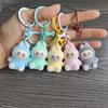 New Plush Fabric Station Cloth Pendant Keychain Posture Plush CM Bag Decoration Creative Plush Gift