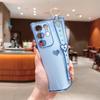 Für Samsung Galaxy S24 Ultra Hülle Liebesherzen Design TPU Handyhülle Armband Ständer