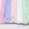 1yard 130cm Mesh Lace Fabric Petal Embroidery Handmade 3D Flower Tulle Fabric High Quality Sequin DIY Bow Material
