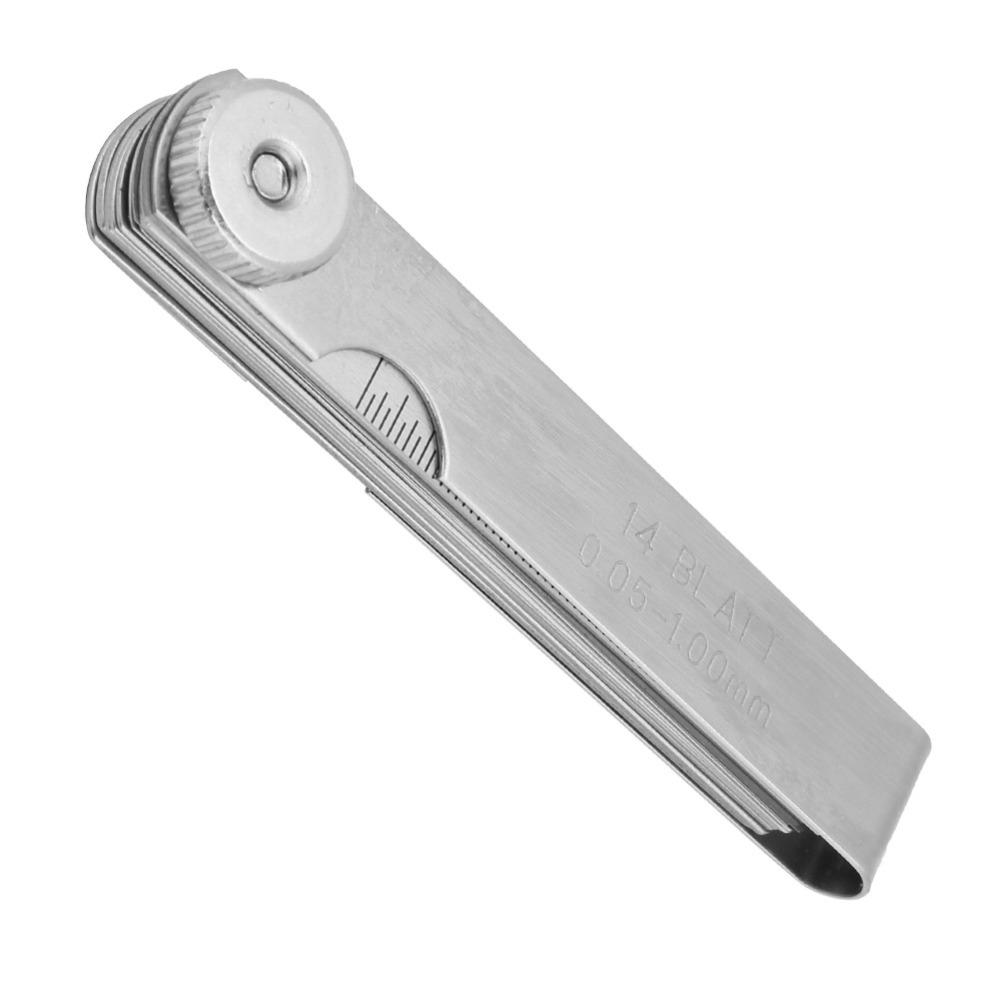 75mm Length Thickness Gauge Ruler 0.05-1.00mm Range Gap Measuring Tool Automotive Use