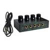 ABUO-4 Channel Low Noise Stereo Audio Amplifier Professional Headphone Amplifier For Sound Mixer PC Guitar