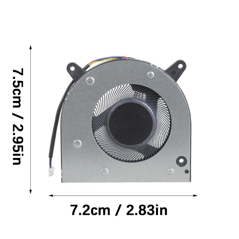 CPU Lüfter Laptop Kühlventilator DC5V 0.5A 4pin CPU Kühler für N158 N156 MD7505HS Kühlkörperteil
