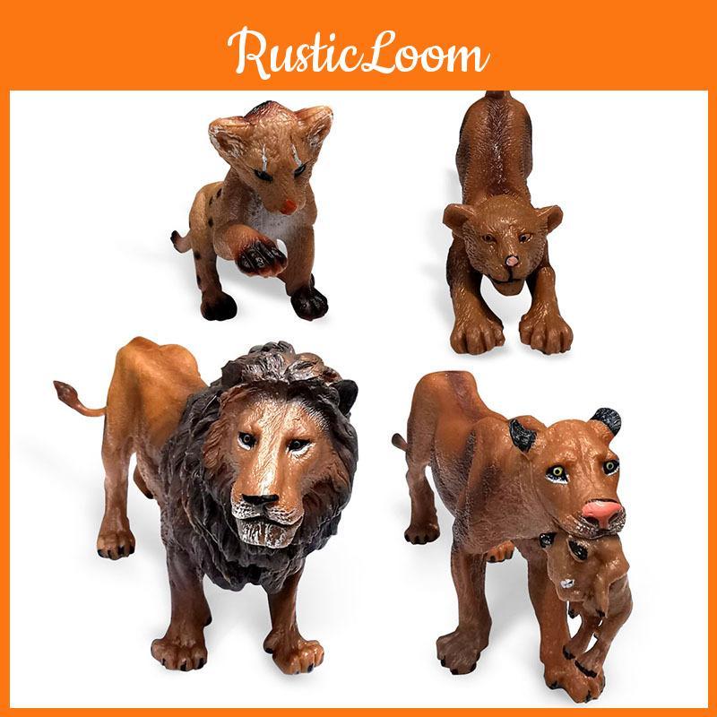Figure Lion Action Cartoon Model Toy Decoration Doll Children Ornament Gifts