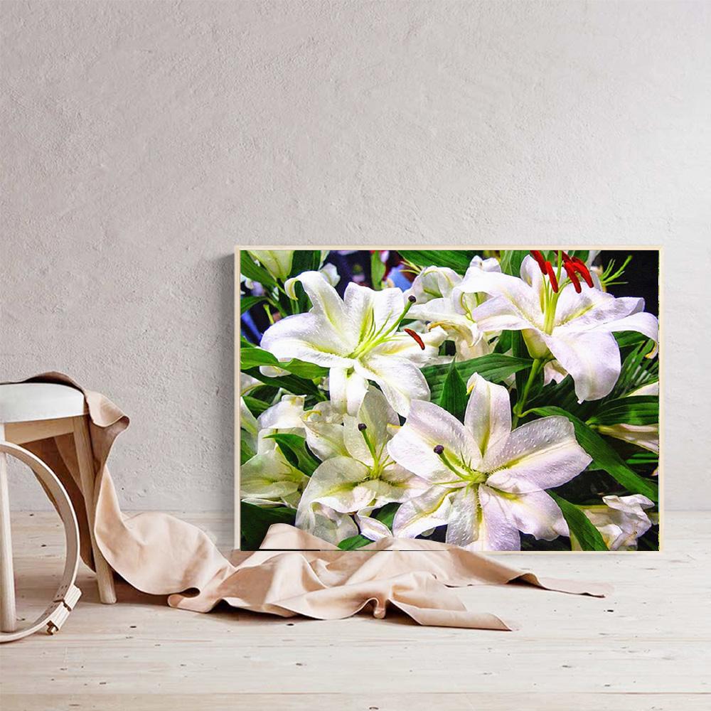 

HUACAN 5D DIY полная дрель алмазная живопись цветок череп вышивка крестиком 20*30 cm