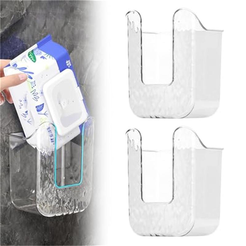 

Аксессуары для ванной комнаты Коробка для салфеток без перфорации Водонепроницаемая коробка для влажных салфеток Настенная коробка для хранения бумаги с присоской Прозрачная