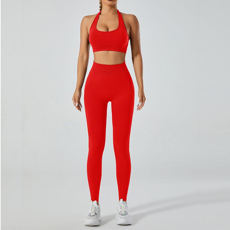 Yoga-Outfit für Damen High-Impact Sportbekleidung mit feuchtigkeitsableitendem und atmungsaktivem Stoff für Fitness und Laufen