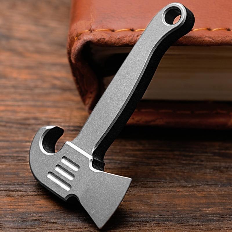 Pocket Prys Bar Tool Titaniums Alloys Keychain Prybar Multitool Bottle Opener Portable MultiTool Small Crowbars Easy Use