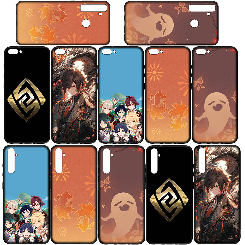 For Samsung Galaxy S24 S23 iPhone 16 15 14 Xiaomi Redmi Note 13 12 11 10 8 Plus 9 Pro Max X XR A16 Phone Case Genshin Impact Poster OPPO Huawei Cover