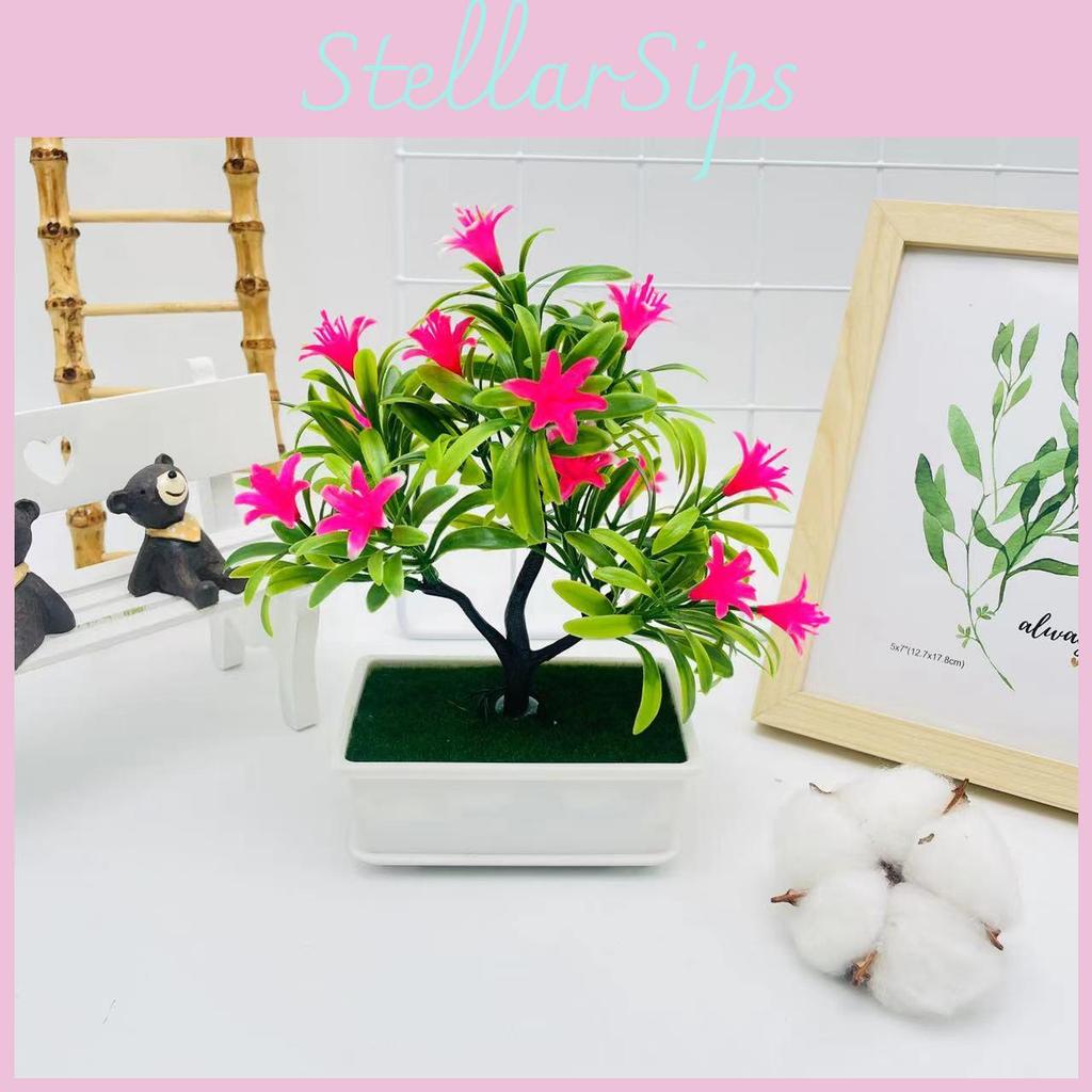 Faux Cymbidium Tree Garden Decor Potted Plant With Realistic Look For Outdoor And Indoor Use