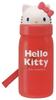 Skater Straw Water Hello PBS3ST Die-Cut Bottle, 350ml, Kitty,