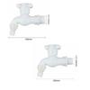Plastic Washing Machine Tap 1/2" 3/4' Leak-Proof Hose Connector Single Tap Quick Connect Water Faucet Outdoor Balcony Use