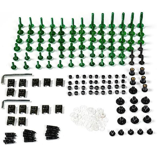Fairing Complete Bolts Kit Screws for Kawasaki ZX-6R ZX6R 636 2017 2018 2019 2020 2021 2022 2023 Aluminum Fasteners Hardware Clips
