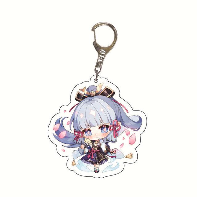 

Милые персонажи аниме, пара брелок для игр, аниме Genshin Impact, брелок, аксессуары, прозрачный брелок, кулон, мультяшный значок для женщин, аксессуары, подарок