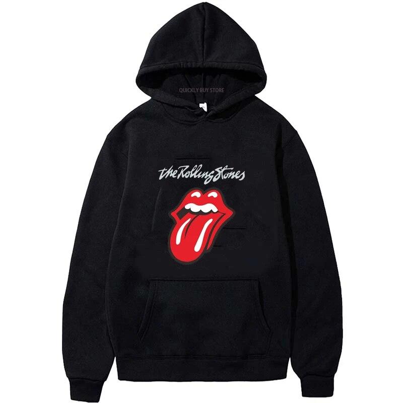 Rolling Stones Theme Essentials Mikina s kapucí s kapucí pro Unisex Mikina s kapucí Unisex oblečení Novinka v mikinách a mikinách Y2k Graphic