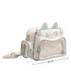 College-Stil Y2K Jk Umhängetasche Harajuku Transparente Tasche Ita Tasche Große Kapazität PU Katzen Rucksäcke Mädchen