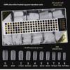 Trapezoidal Water Drop Frosted Transparent Nail Art Patch