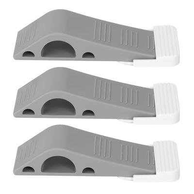 3 Pezzi Fermaporta Blocco Porta a Muro Protezione Bambini Decorativo Sicurezza Gomma Flessibile Fermo(# 1)