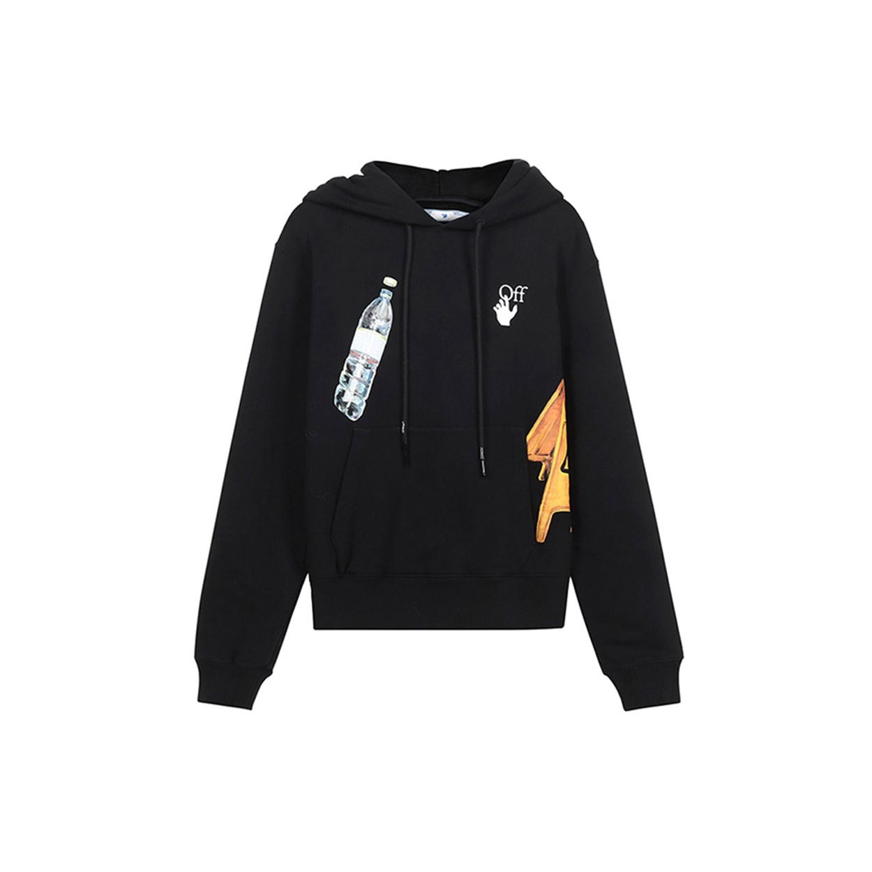 

Off-White Мужская толстовка с принтом и узором, черная OMBB034F20FLE0051010